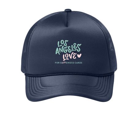 LA Chapter Trucker Hat, a True Navy Printed Foam Trucker Hat