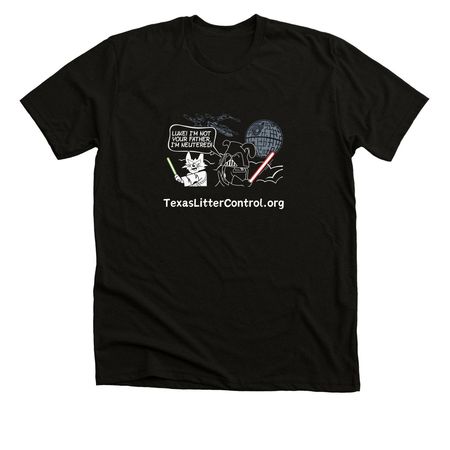 Luke I'm Not Your Father, I'm Neutered., a Solid Black Blend Premium Unisex Tee