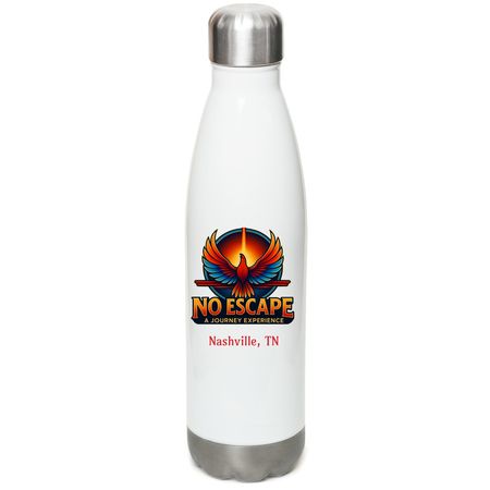 H2O Bottle, a White Stainless Steel Water Bottle