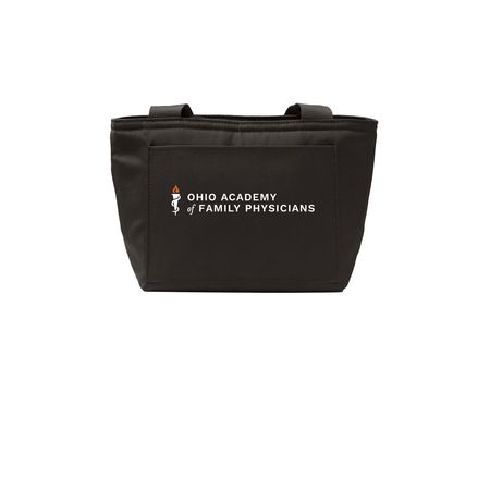 Logo Lunch Tote, a Deep Black Insulated Lunch Tote