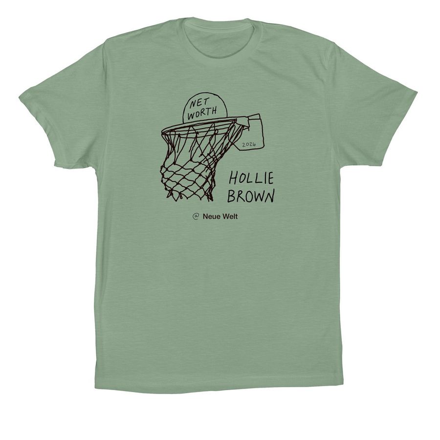 NET WORTH, a Sage Premium Cotton Tee