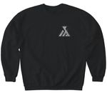 Fall 2026&nbsp;, a Black Softstyle Crewneck Sweatshirt (back-view)