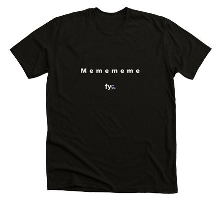 Memememe, a Solid Black Blend Premium Unisex Tee