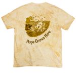 Hope Grows Here ?, a Citrine Comfort Colors Colorblast Tee (back-view)