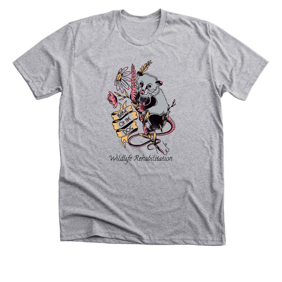 Hare of the Dog, a Athletic Heather Premium Unisex Tee