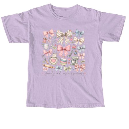 FCS Bow Tee, a Orchid Comfort Colors Unisex Tee