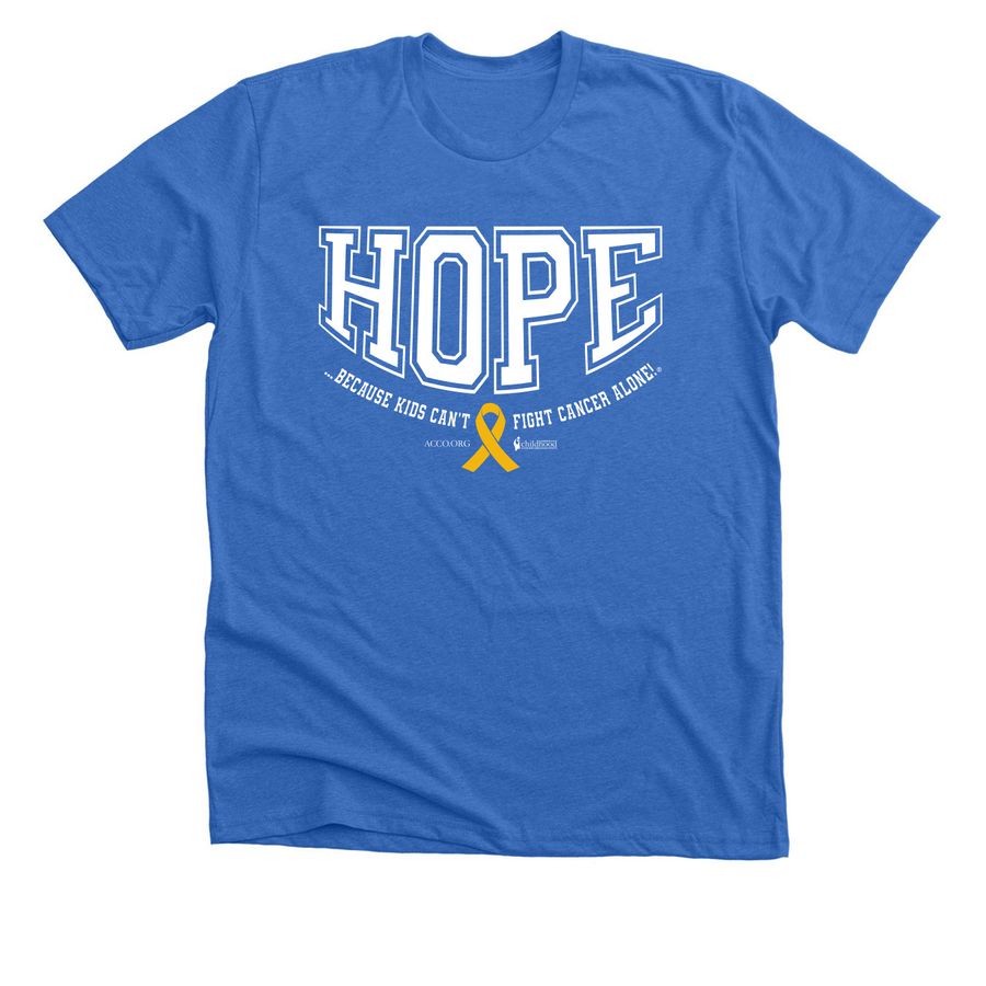 2026 CCAM HOPE Shirts, a Heather True Royal Premium Unisex Tee