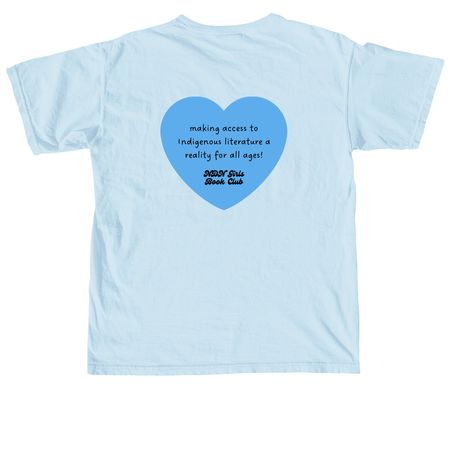 Blue Corn Fest Tee, a Chambray Comfort Colors Unisex Tee (back-view)