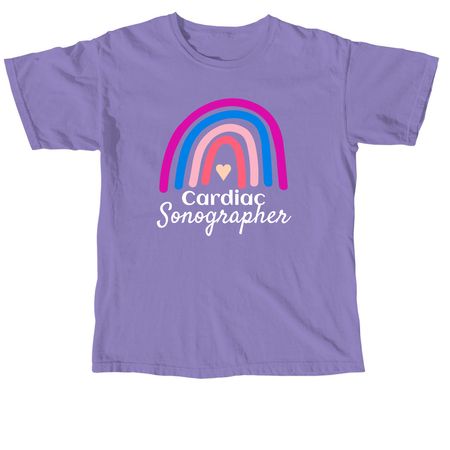 Rainbow sonographer, a Violet Comfort Colors Unisex Tee