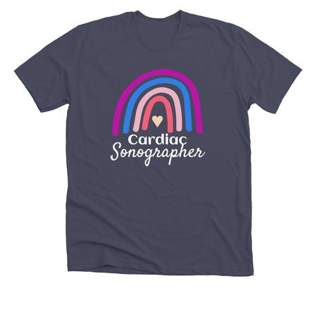 Rainbow sonographer, a Heather Midnight Navy Premium Unisex Tee
