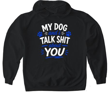 Talk Sh!t, a Black Gildan Softstyle Pullover Hoodie
