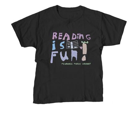 Reading Is Fun!, a Black Youth Unisex Tee