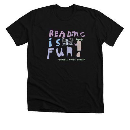 Reading Is Fun!, a Solid Black Blend Premium Unisex Tee