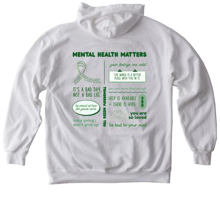 MHA Month Collage, a White Comfort Colors Pullover Hoodie