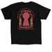 IHS Presents: Alice in Wonderland, a Black Classic Unisex Tee (back-view)