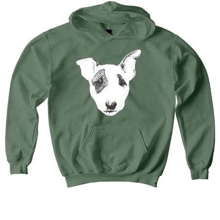 Bantam (Pilot), a Military Green Softstyle Youth Pullover Hoodie