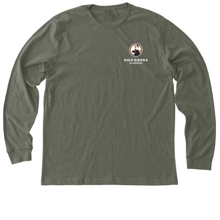 Logo Shirts & Sweatshirts, a Heather Military Green Premium Long Sleeve Tee