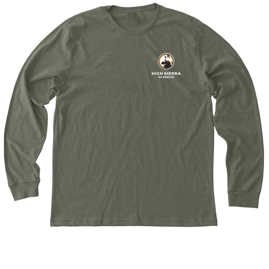 Logo Shirts & Sweatshirts, a Heather Military Green Premium Long Sleeve Tee