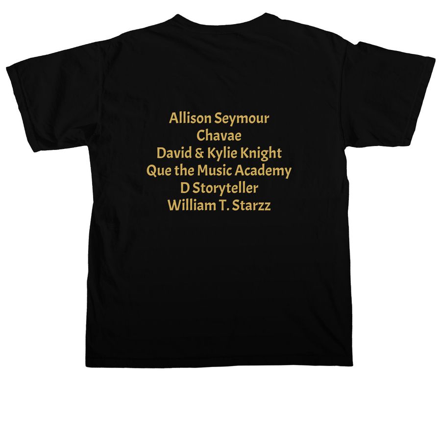Hope Wins!, a Black Comfort Colors Unisex Tee (back-view)