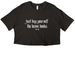 just buy yourself the damn books (white text), a Black Women?s Cropped Cotton Tee