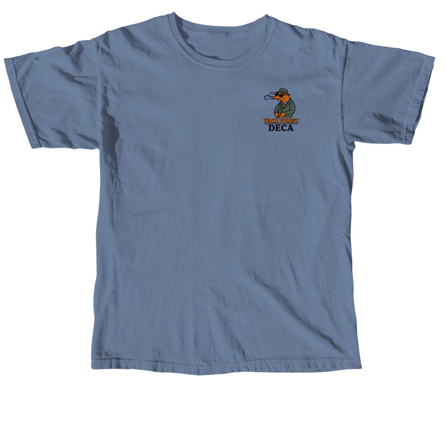 WF Deca Camo Design Tee, a Blue Jean Comfort Colors Unisex Tee
