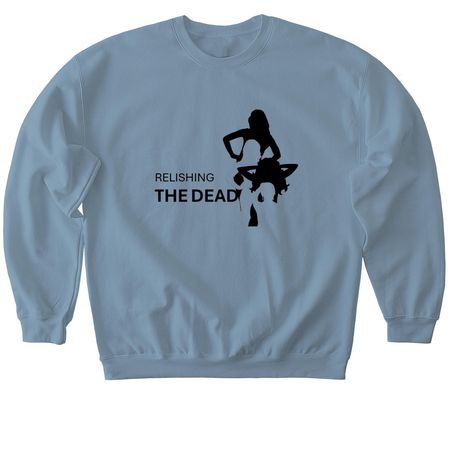 RTD Ladies-Jameson Design, a Stone Blue Softstyle Crewneck Sweatshirt