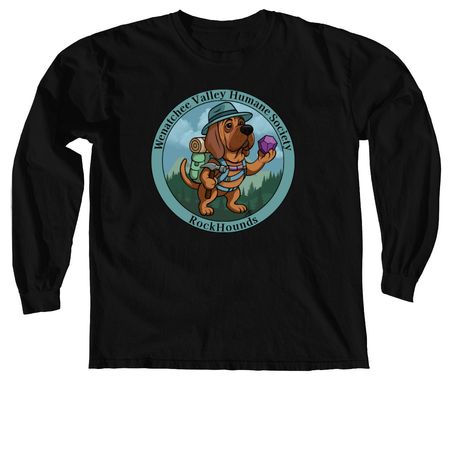 WVHS RockHounds Gear, a Black Comfort Colors Long Sleeve Tee