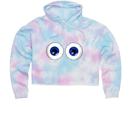 Unspecified Water Bottle Brand Tie-Dye, a Cotton Candy Women?s Tie Dye Cropped Hoodie