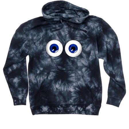 Unspecified Water Bottle Brand Tie-Dye, a Black Tie Dyed Pullover Hoodie