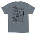 Life Is Better Around The Campfire, a Steel Blue Premium Cotton Tee (back-view)