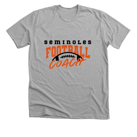 Seminoles football coach tee, a Athletic Heather Premium Unisex Tee