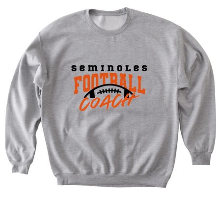 Seminoles football coach tee, a Sport Grey Softstyle Crewneck Sweatshirt