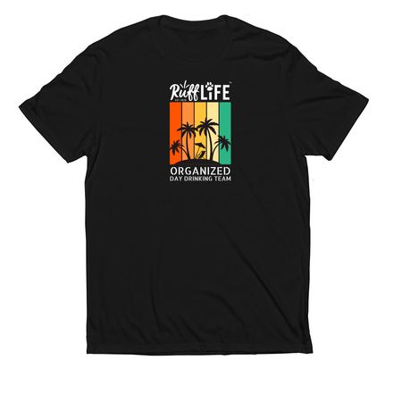 Day Drinking T, a Deep Black Allmade Eco Triblend Unisex Tee