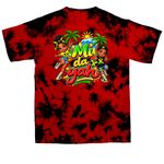 Mi da yah, a Black/ Red Youth Crystal Tie Dye Tee (back-view)