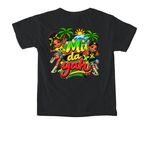 Mi da yah, a Black Comfort Colors Youth Tee (back-view)