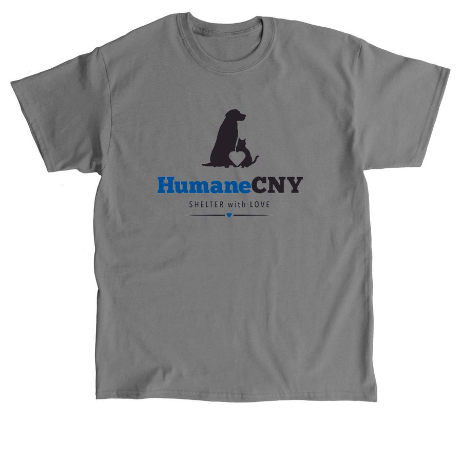 New and Improved HumaneCNY Logo Tee, a Charcoal Classic Unisex Tee
