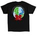 JG Strong: Strength in Every Thread, a Black Classic Unisex Tee (back-view)