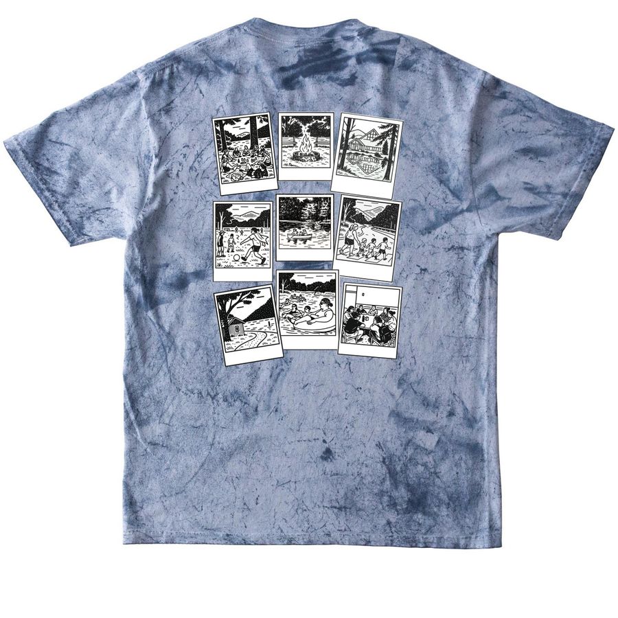 &nbsp;Adults tees, a Ocean Comfort Colors Colorblast Tee (back-view)
