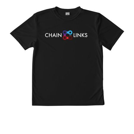 Chain Links Tech Tees, a Black Youth Performance Tee