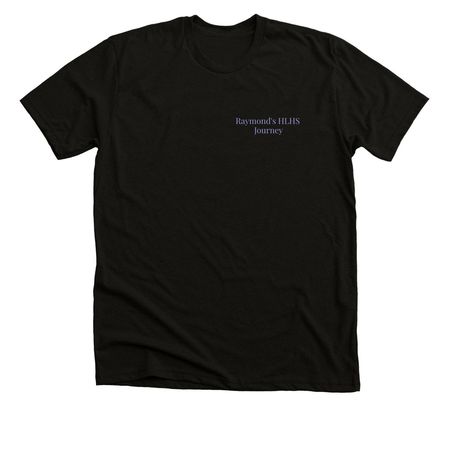 Raymond's HLHS Journey&nbsp;, a Black Heather Premium Unisex Tee
