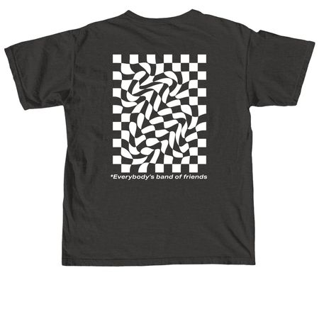 Motley Squad Classic: White logo, a Pepper Comfort Colors Unisex Tee (back-view)