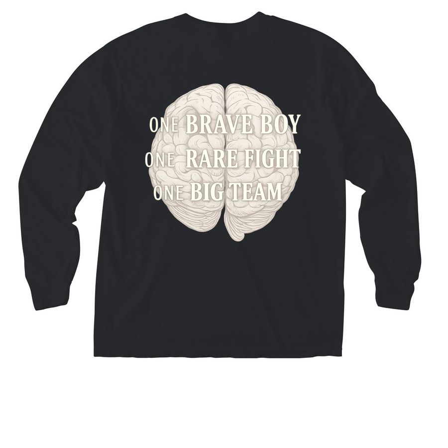 Hayes Strong pocket tee.&nbsp;, a Black Comfort Colors Long Sleeve Pocket Tee (back-view)