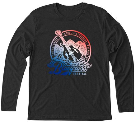 2026 Columbia Gorge Bluegrass&nbsp;, a Vintage Black Triblend Long Sleeve Tee