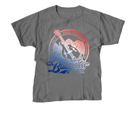 2026 Columbia Gorge Bluegrass&nbsp;, a Charcoal Youth Unisex Tee