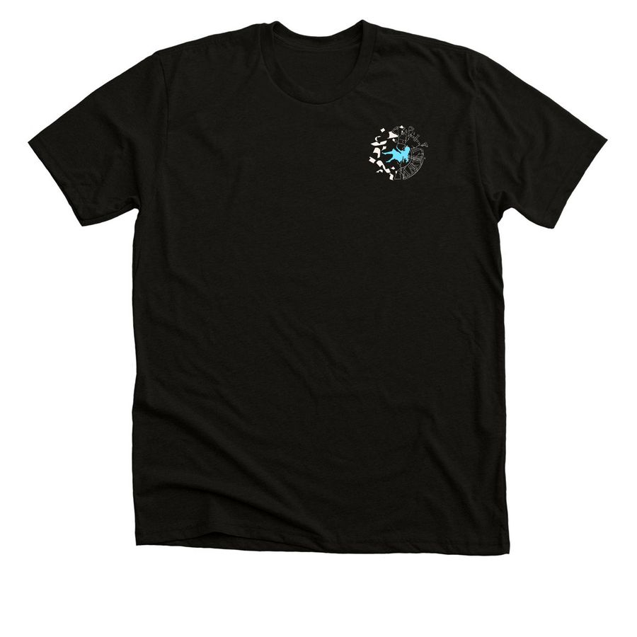 Alice By Heart, a Black Heather Premium Unisex Tee