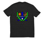 Do Not Try the Patience of Wizards..., a Space Black Allmade Eco Triblend Unisex Tee (back-view)