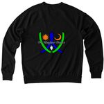 Do Not Try the Patience of Wizards..., a Deep Black Allmade Organic French Terry Crewneck Sweatshirt (back-view)