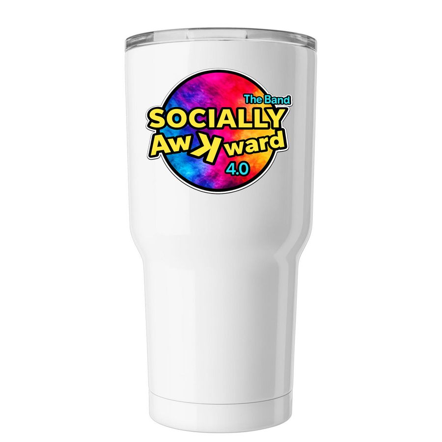 Socially Awkward 4.0 - The Cup, a White Insulated Tumbler