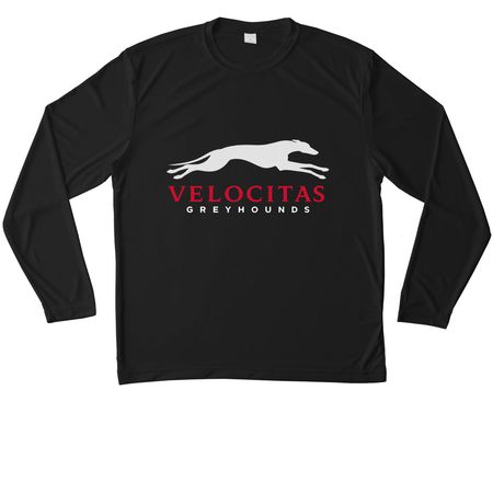 Performance Shirt, a Black Unisex Performance Long Sleeve Tee