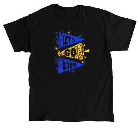 Lets Go Lions&nbsp;, a Black Classic Unisex Tee